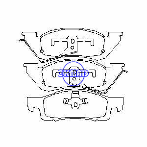 DODGE TRUCK Dakota Brake pad FMSI:7237A-D344, F344